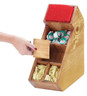 Cal Mil - 6" Madera Stir Stick & Condiment Organizer - 205299