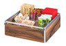 Cal Mil - 12" Mid-Century Chrome 9 Section Condiment Organizer - 370749