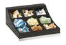 Cal Mil - 13" Cinderwood 9 Section Condiment Organizer - 380187