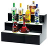 Cal Mil - 24" Black Acrylic 3 Tier Lighted Bottle Display - 1269