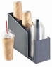 Cal Mil - 5" Classic Black 3-Section Cup & Lid Organizer - 724