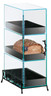 Cal Mil - 8" Classic Black 3 Tier Bread Display Case - 120413