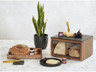 Cal Mil - 13.6" Sydney 2-Drawer Walnut Bread Display Case - 23150278