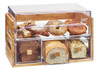 Cal Mil - 20.25" Bamboo 2 Tier Bread & Pastry Display Case - 362460