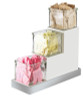 Cal Mil - 4.5" Luxe Condiment Jar Stair Step Display W/ 3 Glass Jars - 30035512