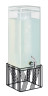 Cal Mil - 3 Gallon Portland Black Beverage Dispenser W/ Ice Chamber & Base - 4102313