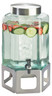 Cal Mil - 2 Gallon Stainless Steel Cutout Beverage Dispenser W/ Ice Chamber & Base - 111155