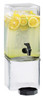Cal Mil - 1.5 Gallon Acrylic Beverage Dispenser W/ Ice Chamber & Base - 11121A