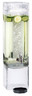 Cal Mil - 3 Gallon Classic Acrylic Square Beverage Dispenser W/ Ice Chamber & Base - 11123A