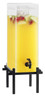 Cal Mil - 5 Gallon One by One Black Beverage Dispenser W/ Ice Chamber & Base - 1132513