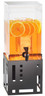 Cal Mil - 1.5 Gallon Squared Black Beverage Dispenser W/ Ice Chamber & Base - 1602113