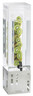 Cal Mil - 3 Gallon Squared Silver Beverage Dispenser W/ Infusion Chamber & Base - 16023INF55