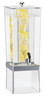 Cal Mil - 3 Gallon Silver Econo Beverage Dispenser W/ Infusion Chamber & Base - 2016INF74