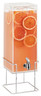 Cal Mil - 3 Gallon Mid-Century Chrome Square Beverage Dispenser W/ Ice Chamber & Base - 22002349
