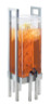 Cal Mil - One By One 3 Gallon Silver Beverage Dispenser W/ Secure Lid, Infusion Chamber & Base - 33023INF74
