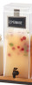 Cal Mil - 3 Gallon Clear Acrylic Beverage Dispenser w/ Ice Chamber - 3554ICE