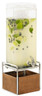 Cal Mil - 3 Gallon Mid-Century Square Chrome Beverage Dispenser W/ Ice Chamber & Base - 3703349
