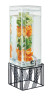 Cal Mil - 3 Gallon Portland Black Beverage Dispenser W/ Infusion Chamber & Base - 41023INF13