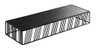Cal Mil - 7" x 20.2" x 3.2" Portland Black Rectangular Riser - 4103313