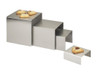 Cal Mil - 8" Stainless Steel Open Cube Riser - 2398