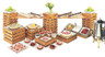 Cal Mil - 12" x 10" Bamboo Square Crate Riser - 33321060