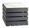 Cal Mil - 12" x 10" Midnight Bamboo Square Crate Riser - 333196