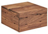 Cal Mil - 9" x 7" Mid-Century Walnut Square Crate Riser - 3628778