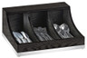 Cal Mil - 13.75" Cinderwood 3-Compartment Flatware Display - 380287