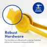 Williams - 2.7" Yellow Aluminum Lemon Squeezer