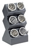Cal Mil - 11" Midnight 6-Cylinder Flatware / Condiment Display - 10166