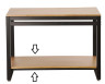 Cal Mil - 42" Madera Bottom Shelf For Merchandising Table - 2234842S99