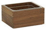 Cal Mil - 13.25" Sydney Walnut Ice Housing W/ Clear Pan - 231841078
