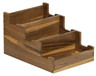 Cal Mil - 10" Sydney Walnut 3 Tier Flatware Holder - 2318678
