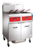 Vulcan - VK Series 100 lb PowerFry5 Natural Gas Floor Fryer w/ 2 Tanks, Digital Display & KleenScreen Filtration - 2VK45DF