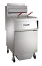 Vulcan - VK Series 70 lb PowerFry5 Liquid Propane Floor Fryer w/ Analog Controls & KleenScreen Filtration - 1VK65AF