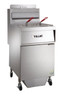 Vulcan - VK Series 70 lb PowerFry5 Natural Gas Floor Fryer w/ Analog Controls & KleenScreen Filtration - 1VK65AF