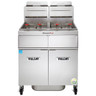 Vulcan - TR Series 100 lb PowerFry3 Liquid Propane Floor Fryer w/ Analog Controls, 2 Tanks & KleenScreen Filtration - 2TR45AF