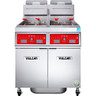 Vulcan - TR Series 100 lb PowerFry3 Liquid Propane Floor Fryer w/ Computer Controls, 2 Tanks & KleenScreen Filtration - 2TR45CF
