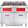 Vulcan - ER Series 100 lb Electric Floor Fryer w/ Digital Controls, 2 Tanks & KleenScreen Filtration & 208V - 2ER50DF-1