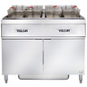 Vulcan - ER Series 170 lb Electric Floor Fryer w/ Analog Controls, 2 Tanks, KleenScreen Filtration & 480V - 2ER85AF-2