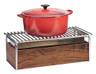 Cal Mil - 22" Mid-Century Chafer Alternative W/ Chrome Trim - 372249