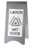 Cal Mil - 22" Stainless Steel Wet Floor Sign - 85255