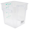 Omcan - 4QT Polycarbonate Clear Square Food Storage Container