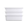 Elite Global Solutions - Modern American 12.6" x 6.8" Third Size Food Pan (3 Per Case) - B13125-W