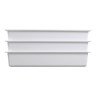 Elite Global Solutions - Modern American 20.75" x 6.3" Half Size Long Food Pan (3 Per Case) - B24206-W