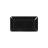 Elite Global Solutions - Stratus 15" x 8" Black Rectangular Plate (3 Per Case) - B815RC-B