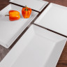 Elite Global Solutions - Stratus 13.75" x 9" White Rectangular Serving Platter (6 Per Case) - M914RC-NW