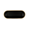 Elite Global Solutions - Kobe 70 oz Oval Bowl W/ Gold Rim Decal (3 Per Case) - B248152-GLDB