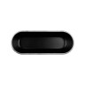 Elite Global Solutions - Kobe 70 oz Oval Bowl W/ Silver Rim Decal (3 Per Case) - B248152-SLVB