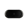 Elite Global Solutions - Kobe 12.6" x 5.8" Oval Plate W/ Silver Rim Decal (6 Per Case) - B251127-SLVB